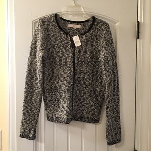 Loft zip up sweater jacket